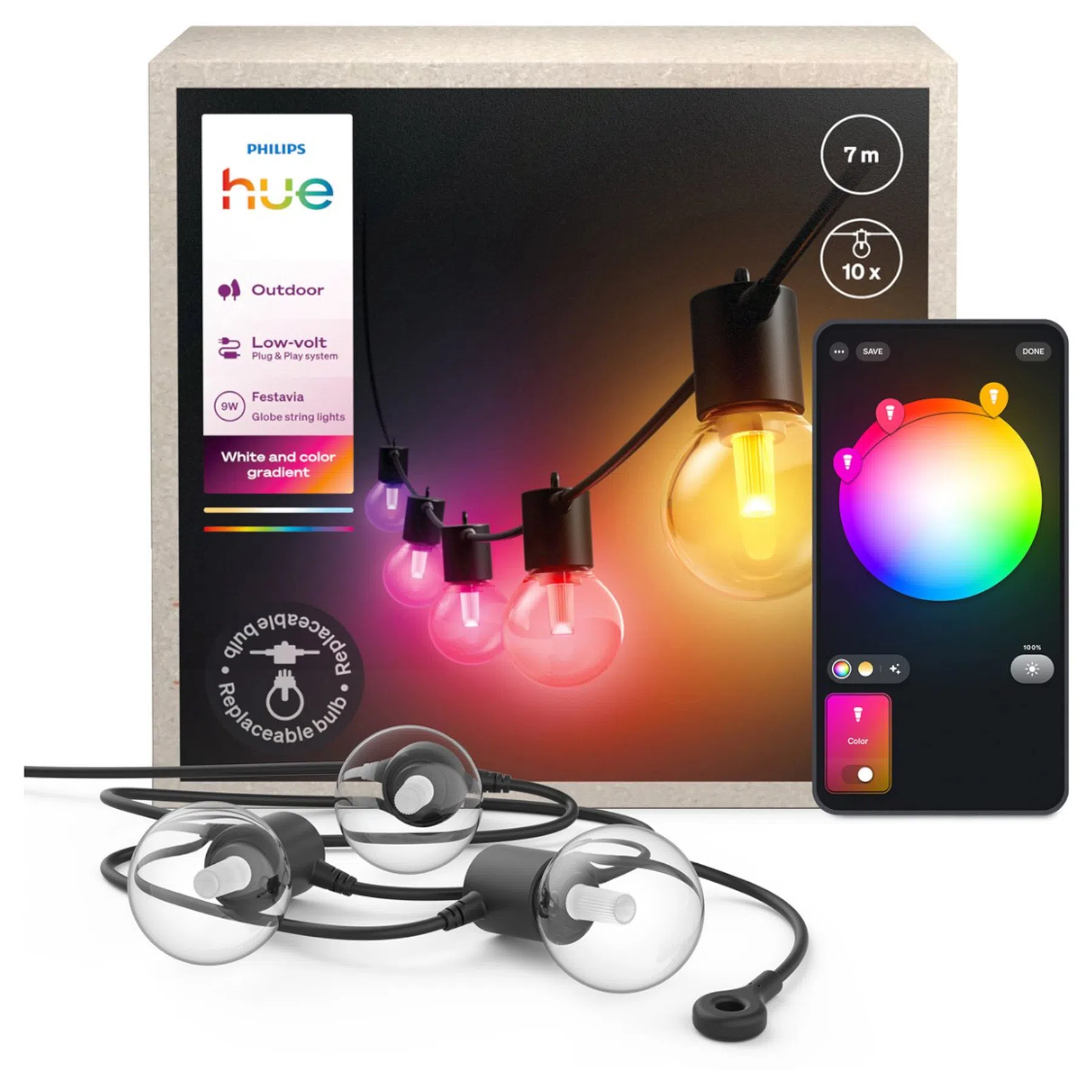 vierkant Philips Hue outdoor